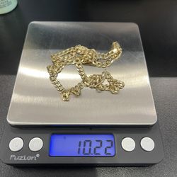 10k Gold Flat Curb Chain