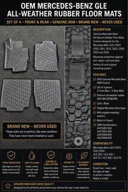 Mercedes-Benz  GLE OEM Rubber Floor Mat