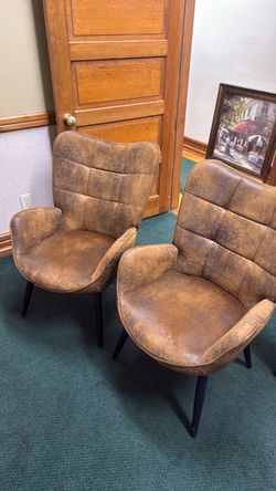 Two Brown Chairs