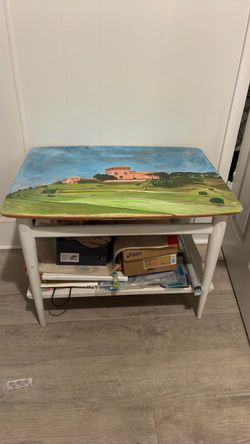 Handpainted coffee table