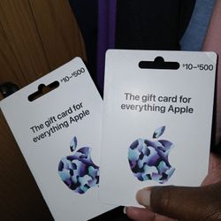 Apple Giftcards $200($100 ea)