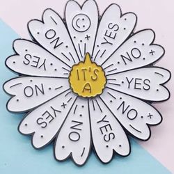 chamomile yes or no spinning game pin
