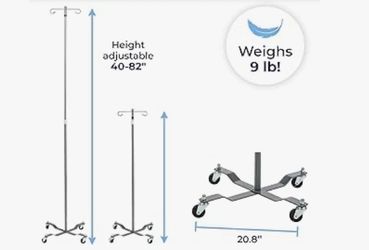 Adjustable IV Pole