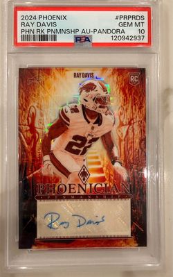 2024 Phoenix Ray Davis Phoenician Pandora Buffalo Bills Rookie Auto RC PSA-10GEM