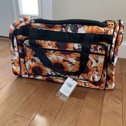 Sunflower 23" Duffle Bag NWT