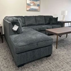 Altari Slate 2-Piece Left-Arm Facing Sectional With Chaise🍒 $39 Down Payment