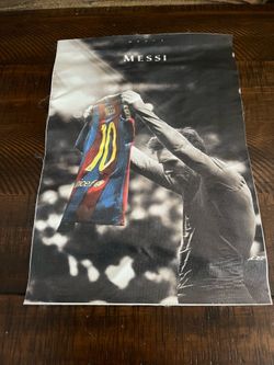 Messi soccer vinyl poster canvas