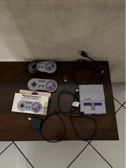 SNES Classic Mini (AC/HDMI, Two Controllers, and Modded)