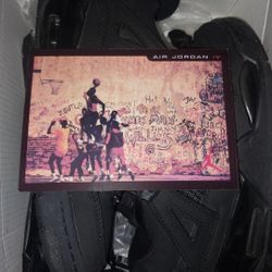 Black Cat Jordan 4's 2019 