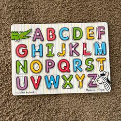 Melissa & Doug See-Inside Alphabet Peg Puzzle