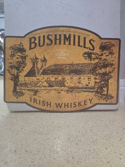 Bushmills Irish Whiskey Tin Sign