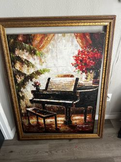 Beautiful Grand Piano Painting