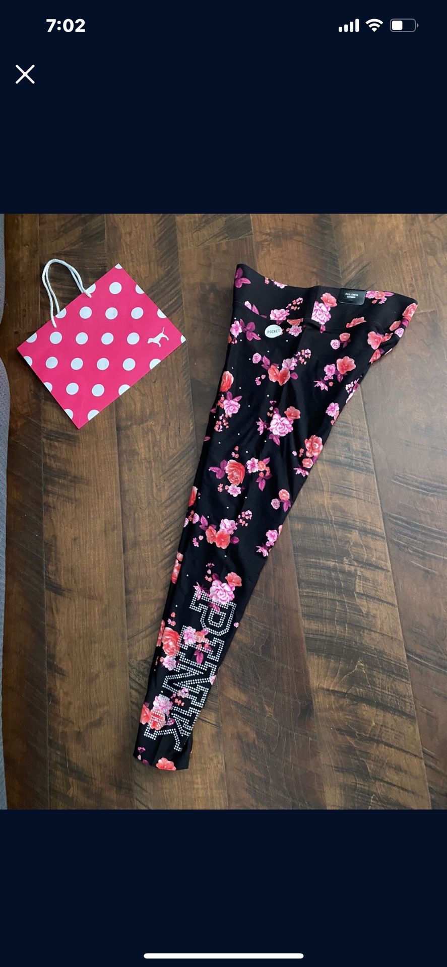 Victoria Secret Pink Bling Leggings Size Small