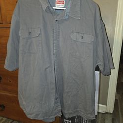 Mens Wrangler Short Sleeve Shirt 