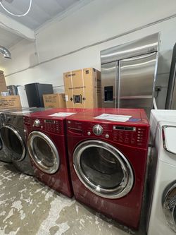 LG Frontload steam Washer and Frontload Gas Dryer