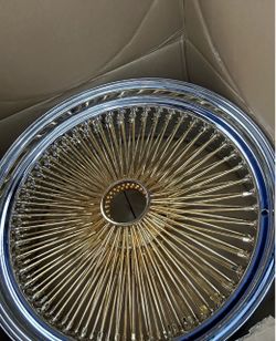 Brand New 22 inch gold spokes