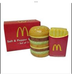 McDonald’s Hamburger & Fries Salt & Pepper Shakers