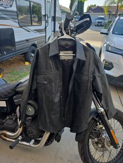 Leather shirt