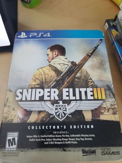 Playstation 4 game sniper elite 3 collectors edition