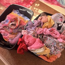 2 Totes Of Girl Clothes (Read Description)