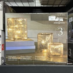 EVERGREEN LED 3PK CUBES