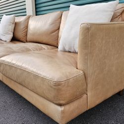 FREE DELIVERY!!! West Elm "Haven" Leather SOFA  ($3K Retail...60% OFF!!!)