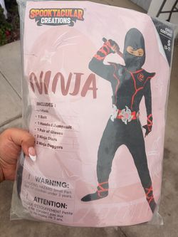 Spooktacular Creations Kids Ninja Costume Size S
