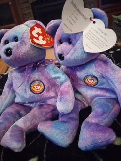 2 Beanie Babies Official Club Chubby  IV 