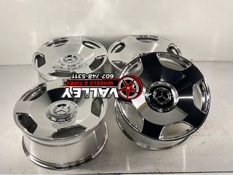 22x10 Ultra polish Chrome look mirro Ultra high end wheel 5x130mm G wagon wheel ——1495 wheel exchange —- 22” back —-$1995 to go cash carry no ex