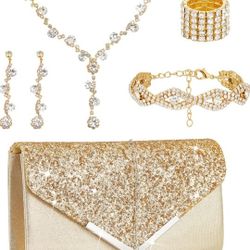 5 Pcs Purse Rhinestone