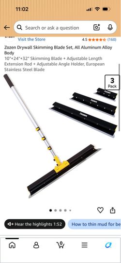 Zozen Drywall Skimming Blade Set 3-Pack