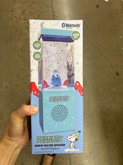 Peanuts Snow Water Bluetooth Speaker - Light Blue