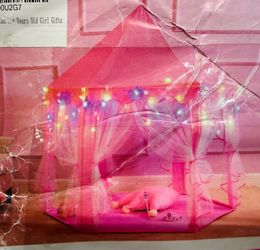 New pink princess playing tent for kids children girls