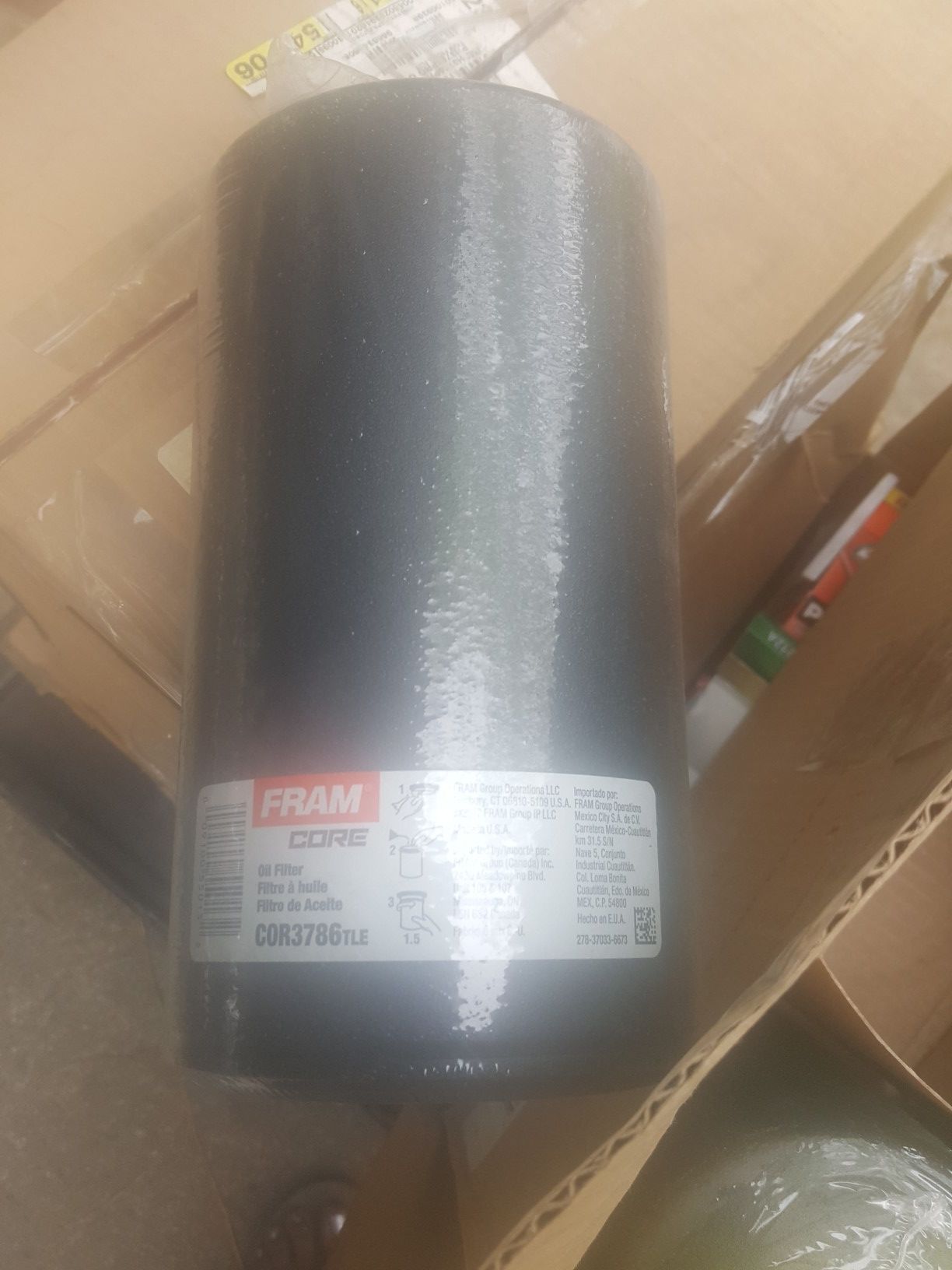 New fram truck oil filters cor3786