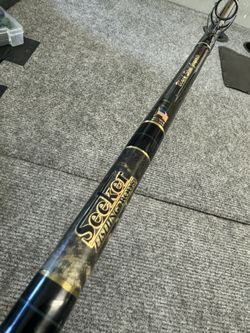 Seeker Black Steel Fishing Rod Clean 
