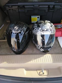 Helmets Hjc and scorpion EXO