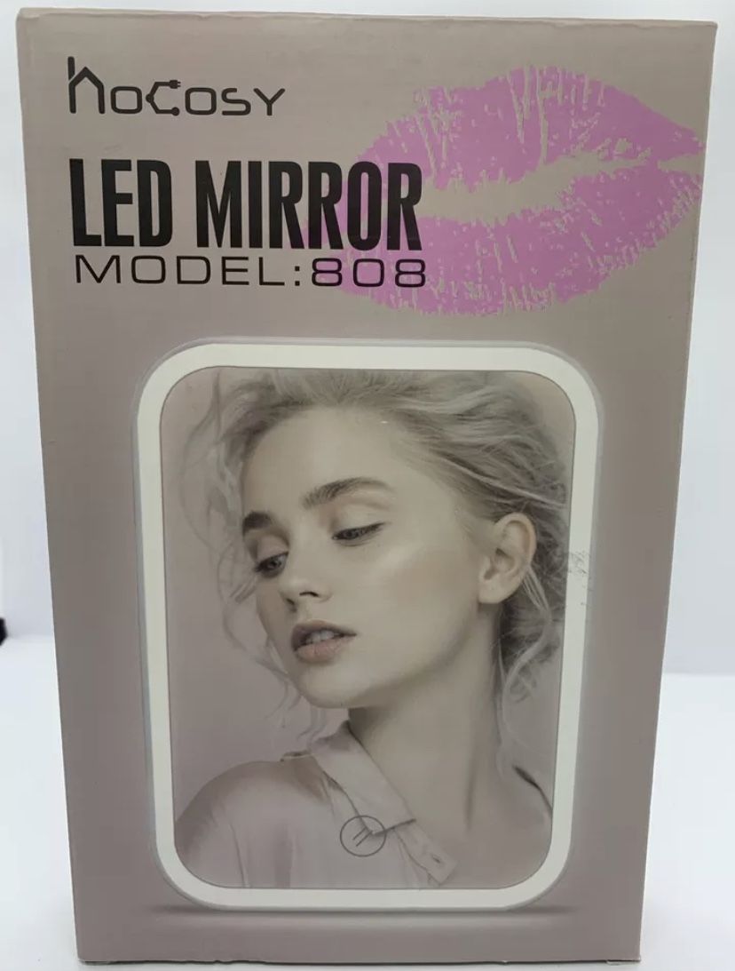 LED Vanity Makeup Mirror With Adjustable Angle USB or Battery Power Operated