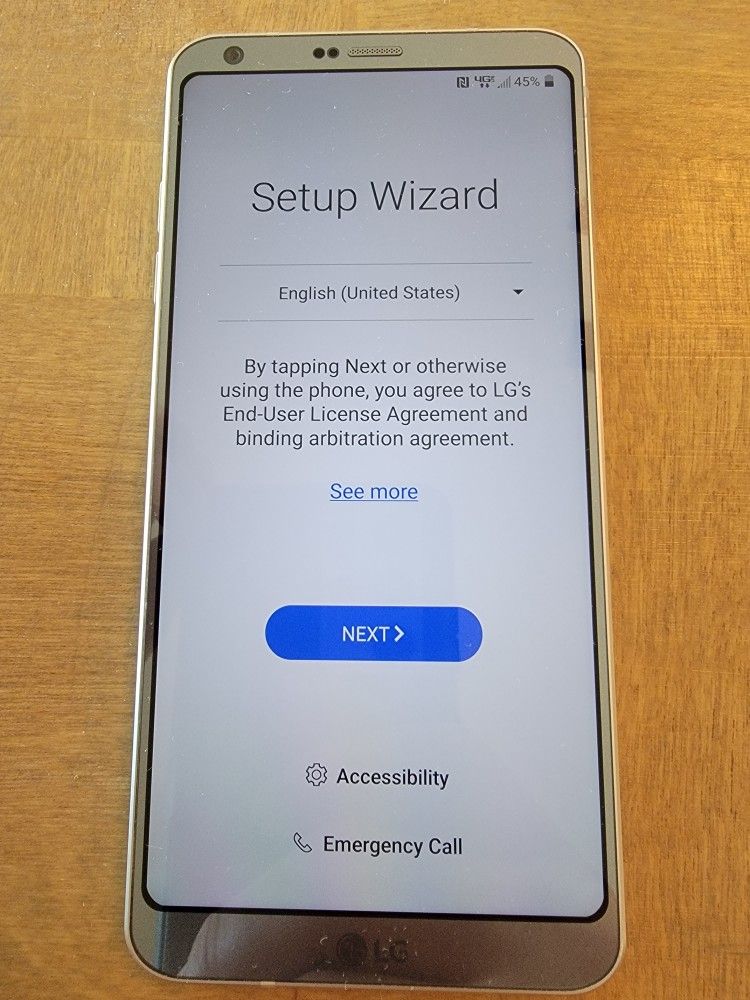 LG G6 - 32GB - Ice Platinum (Verizon) Smartphone