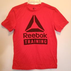 REEBOK Training Red Graphic T-Shirt Short Sleeve Men’s Size M Basic Tee