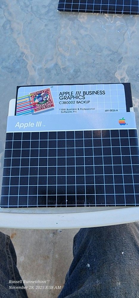 Apple III Business Graphics – BACKUP Disk