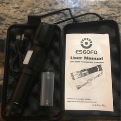 Long Throw Rechargeable Flashlight  