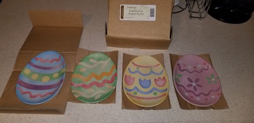 Longaberger easter egg plates