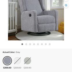 Rocking Nursing Chair Grey