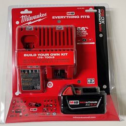 NEW Milwaukee M18 18-Volt Lithium-Ion XC Starter Kit with One 5.0Ah Battery and Charger