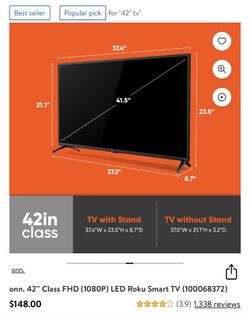 42” Led Roku Tv