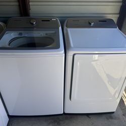 Samsung Washer And Samsung Electric Dryer 