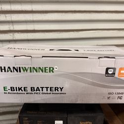 Haniwinner E-Bike Battery Model #HA074-4 Electric Bicycle 720Wh Rechargeable
