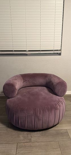 Anthropologie Velvet Swivel Chair