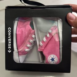 CONVERSE GIRL BABY CRIB SHOES 