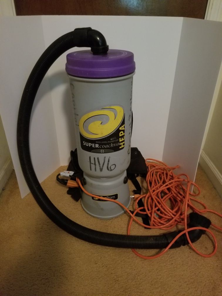 ProTeam SUPER COACH HEPA Backpack Vacuum CLEANER